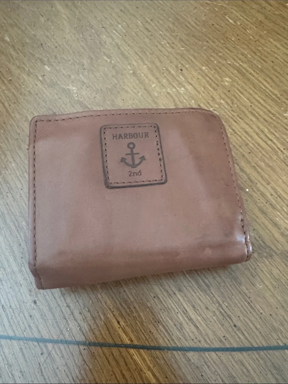 Harbour 2nd Stella Cognac Brown Leather Wallet Zip Around Bifold ID Card Slots